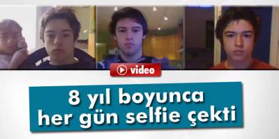 8 yıl boyunca her gün selfie çekti