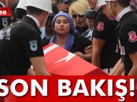 Şehit polislere gözü yaşlı veda