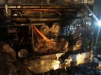 TEM’de Otobüs Yangını