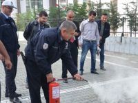 BAFRA’DA POLİSE “AFET, SİVİL SAVUNMA VE YANGIN” EĞİTİMİ