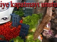 Seyyar arabasını devirdi.