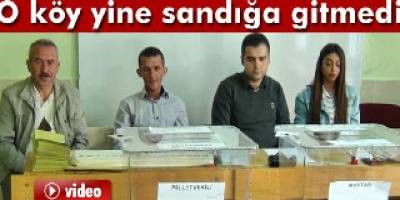 O köy oy kullanmaya gitmedi