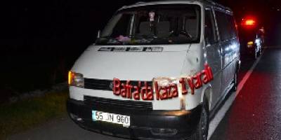 Bafra'da kaza 1 yaralı