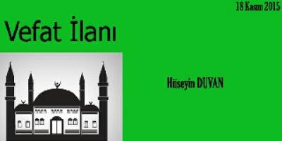 18 Kasım 2015 Bafra vefat