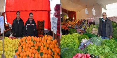 Bafra halk pazarına ziyaret