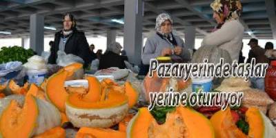 Alaçam Pazaryeri düzeliyor