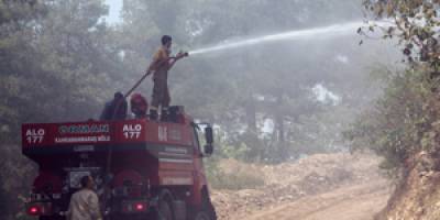 Amanostaki yangın söndürüldü