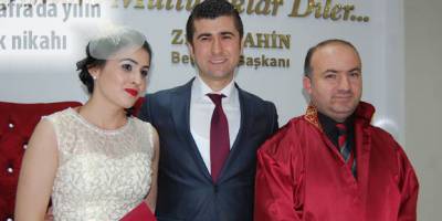 Bafra İlçesinde 2016 yılının  ilk nikahı gerçekleşti