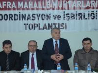 Kaymakam Arslan Muhtarları dinledi