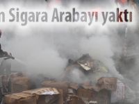 Sigara izmariti arabayı yaktı