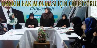 SEMRA ODABAŞ : “HAKKIN HAKİM OLMASI İÇİN ÇALIŞIYORUZ”