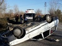 Kolay yolunda kaza: 2 Yaralı