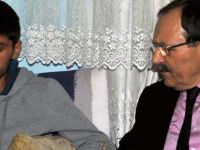 BAŞKAN ŞAHİN'DEN YARALANAN POLİSİMİZE ZİYARET