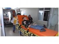 AKÜLÜ ARABADAKİ FELÇLİ ÇOCUĞA VİNÇ ÇARPTI