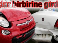 3 Araç birbirine girdi