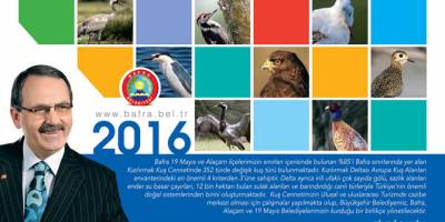 Kuş cenneti fotoğrafları takvim yapraklarında