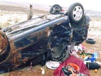 Araç takla attı 3 ölü 5 yaralı