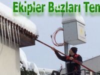 Çatılardaki tehlike temizleniyor.