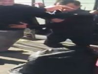 Pkk lehine slogan attı linçten polis kurtardı