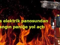 Panodan çıkan yangın korkuttu