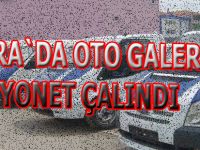 Bafra`da galeriden araba çaldılar