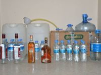 32 litre kaçak içki ele geçirildi