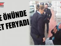 Adliye önünde adalet istedi