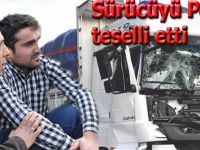 Duramayınca önündeki kamyona vurdu