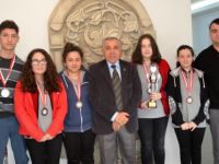 Badmintonculardan Kaymakam Arslan'a ziyaret
