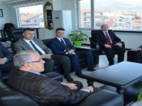 Bafra Kaymakamı Arslan'dan Yakakent Kaymakamı Gemiciye ziyaret
