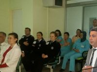 Akın Bafra Ağız ve Diş sağlık personeline brifing verdi