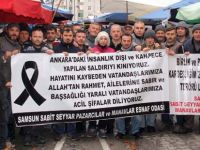 Samsunlu Pazarcılar Terörü kınadı