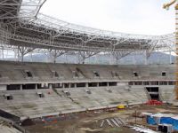 Yeni Samsun 19 Mayıs Stadı'nın çatısı bitiyor