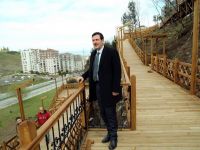 İlkadım'da Ahşap yürüyüş yolu ilgi çekiyor