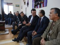İSHAK TAŞÇI’YI KÖY KONAĞINDA AĞIRLADILAR
