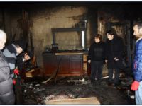 Yakakent’te Bir Ev Kül Oldu