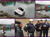 Uçan arabanın şoförünü dalgıcı kurtardı