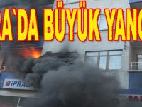 Bafra`da büyük yangın
