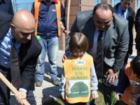 MİNİK TEMA GÖNÜLLÜLERİ FİDAN DİKTİ