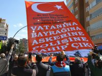 Teröre dev bayraklı tepki