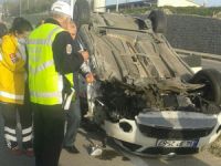Samsun'da otomobil takla attı : 3 yaralı