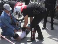 Polisi görüp kaçınca yakalandı