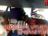 Bafra'ya gelen otobüste uyuşturucu ile yakalanan şahıs serbest