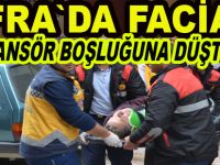 Asansör boşluğuna düştü