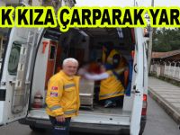 Motosiklet küçük kıza çarptı