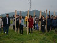 Bafralı öğrencilerin ağaç ve hayvan sevgisi