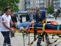 Bafra'da elektrikli bisiklet kazası 1 yaralı