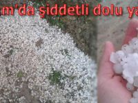 Alaçam'da şiddetli dolu yağışı