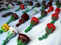 Mahkumlar el sanatlarını sergilediler