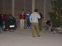 Araba motosiklete çarptı 1 yaralı